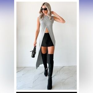 NWT NanaMacs Sleeveless Mock Neck Maxi Top